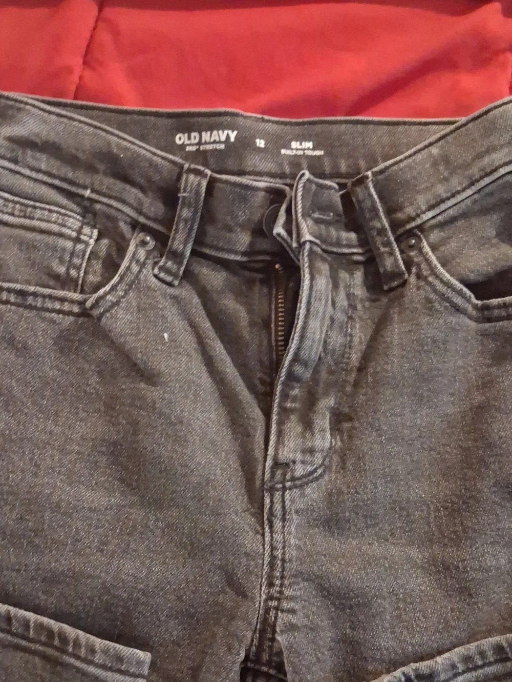 Old Navy Slim High-Rise Charcoal Gray Jeans